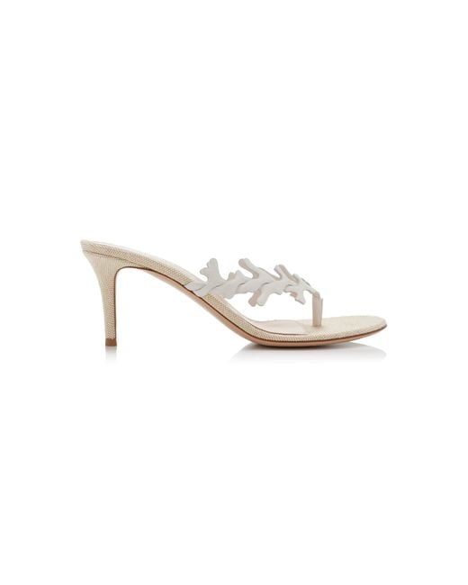Gianvito Rossi White Ocean Leather Sandals