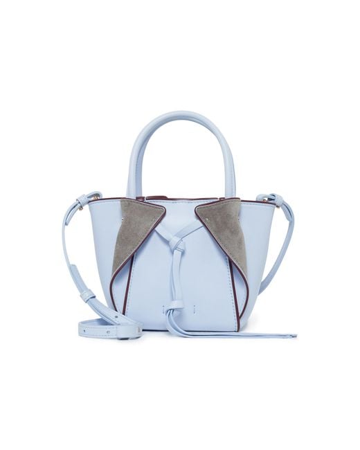 Gabriela Hearst Blue Small Marija Bag With Piping