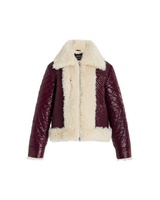 Perfect Moment Red Luna Reversible Faux Shearling Jacket