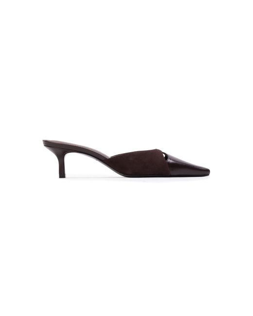 Black Suede Studio Brown Rue Cheetah Pony Hair Mules