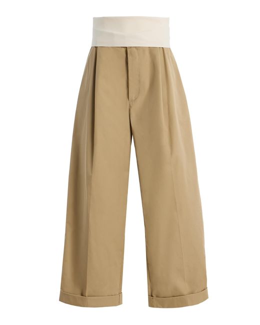 DARKPARK Natural Wendy Wide-leg Cotton Trousers