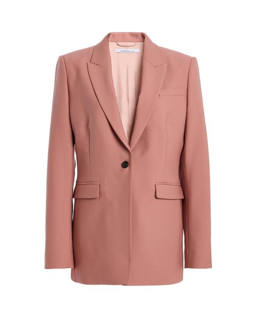 Another Tomorrow Pink Wool Jacket