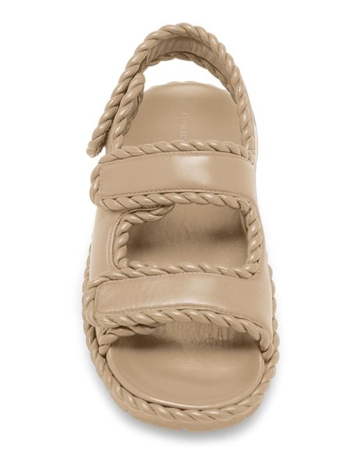 Bottega Veneta Natural Jack Leather Slingback Sandals