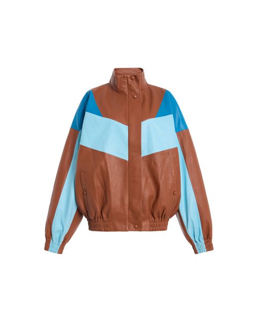 Franchise Blue Terry Leather Jacket