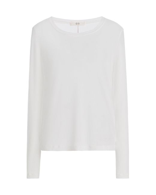 Co. White Tton-Jersey T-Shirt