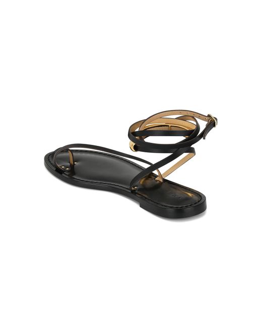 Amanu Black The Kalahari Leather Sandals