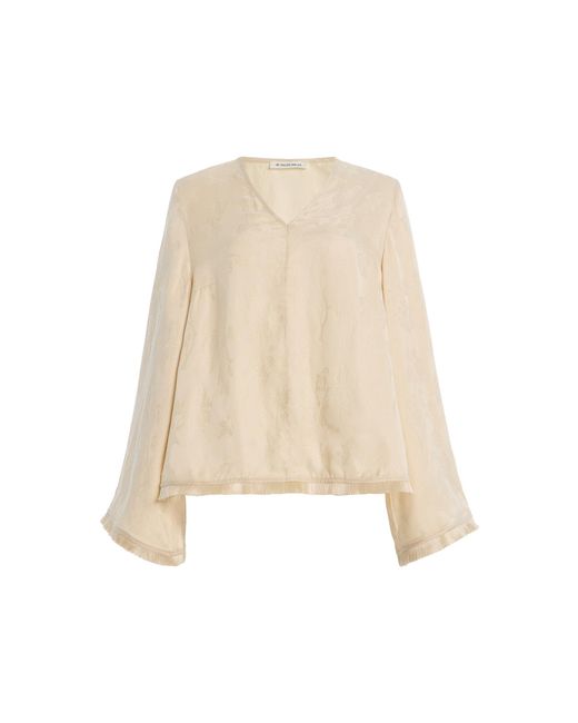By Malene Birger Natural Pam Cupro-Blend Blouse