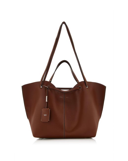 Max Mara Brown Leather Shoppning Bag