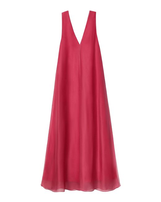 Lafayette 148 New York Red Silk Gown