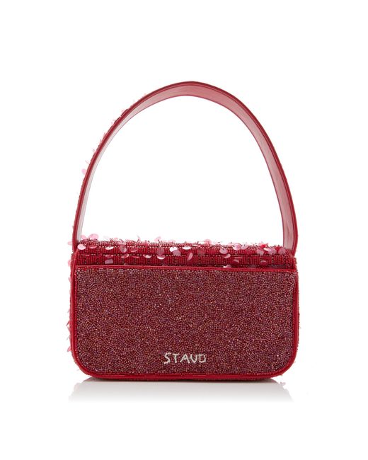 Staud Tommy Sequin-embroidered Beaded Bag