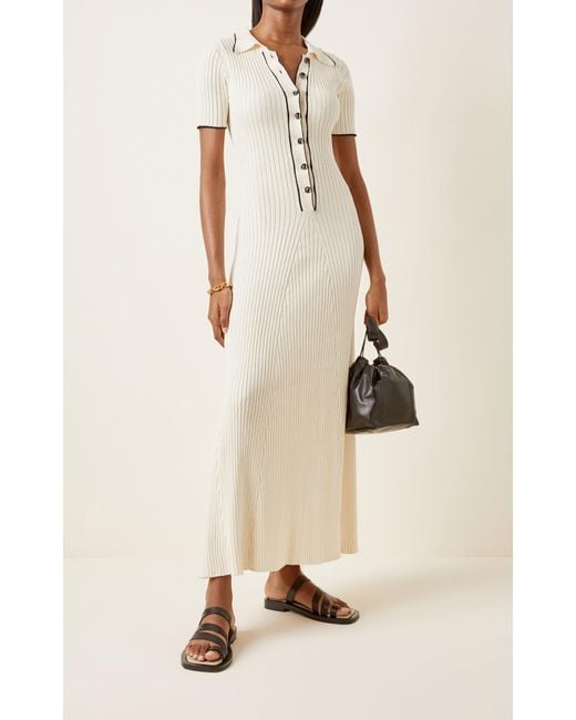 Anna Quan Laurel Ribbed-knit Cotton 