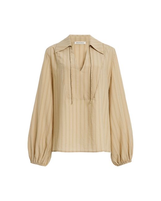 By Malene Birger Natural Striped Moela Top
