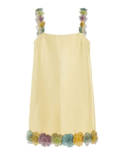 ALÉMAIS Yellow Lolitat Mini Dress