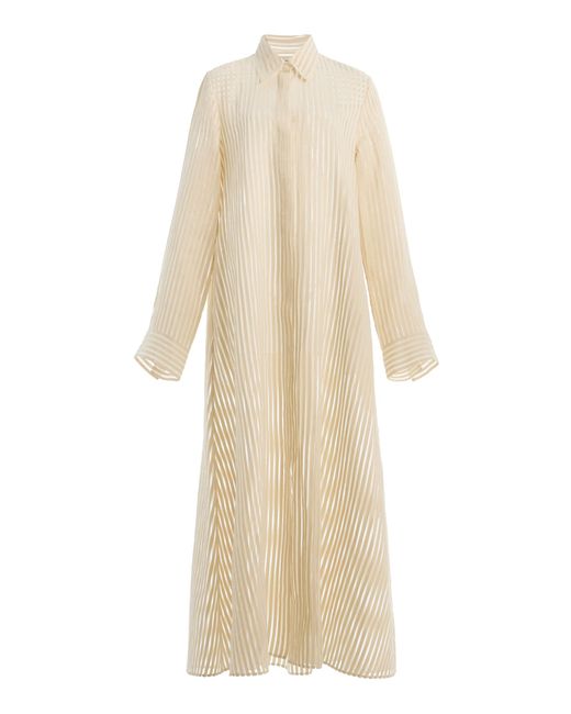 Twp Natural Jennys Oversized Silk Maxi Dress