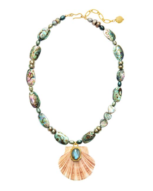 Brinker & Eliza Metallic Starlit Surf 24K-Plated Necklace