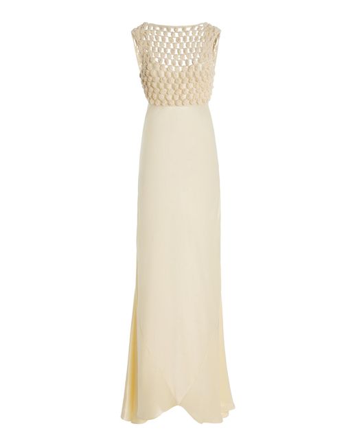Nia Thomas White Exclusive Alma Silk Top And Dress Set