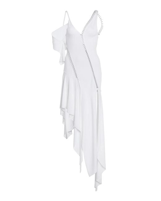 Coperni White Spiral Dress