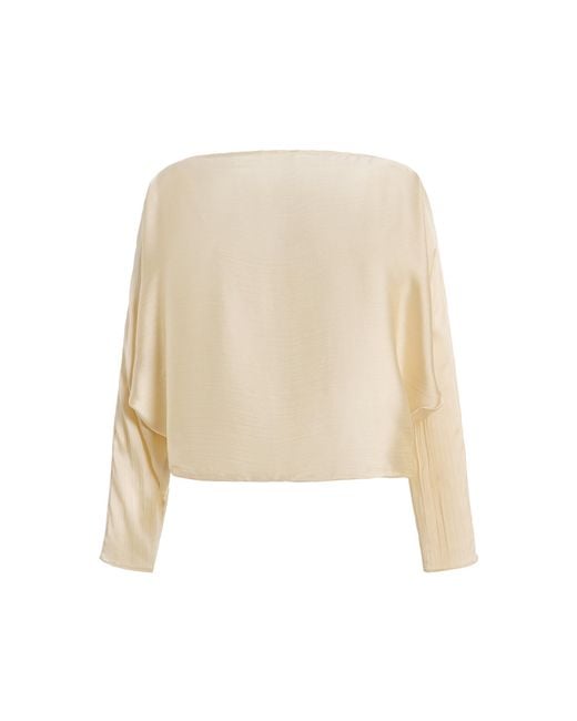 By Malene Birger Natural Simone Pleated Blouse