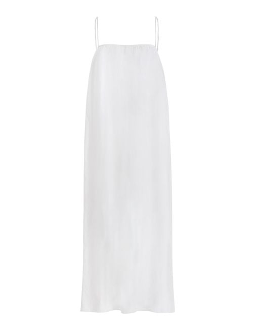 Matteau White Square Cotton Cami Dress
