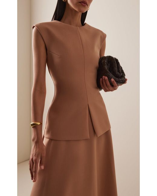 Rohe Pink Curved Open-Back Top