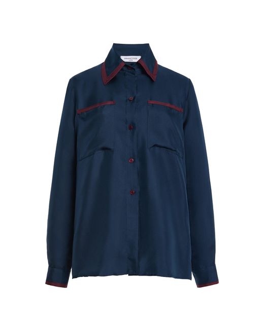 Franchise Blue Fanny Silk Shirt