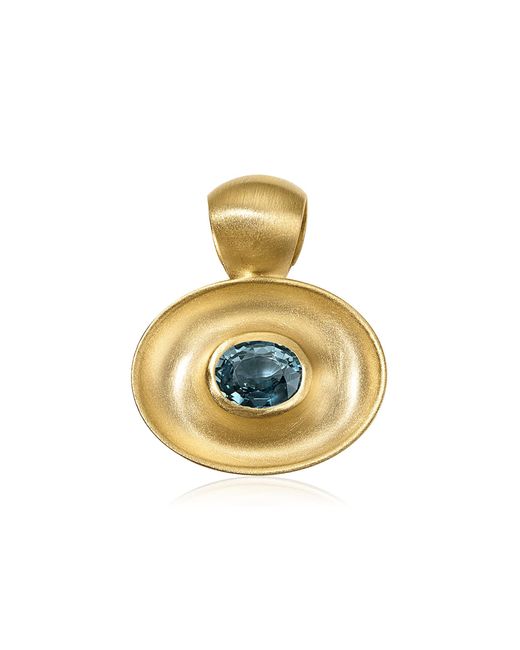 JADE RUZZO Metallic One-Of-A-Kind Gong 18K Spinel Pendant