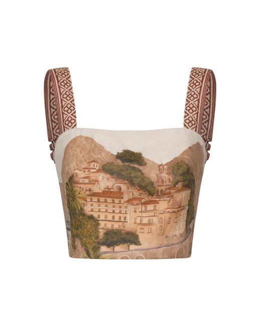 ANDRES OTALORA White Enigma Salado Linen Top