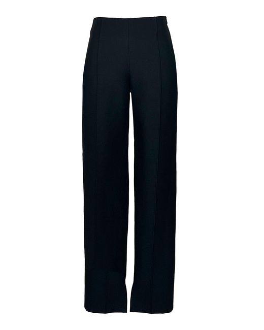 Amir Taghi Blue Lisa Silk-Wool Pants