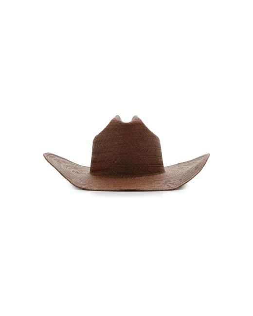 Lack of Color Brown Wesley Raffia Cowboy Hat
