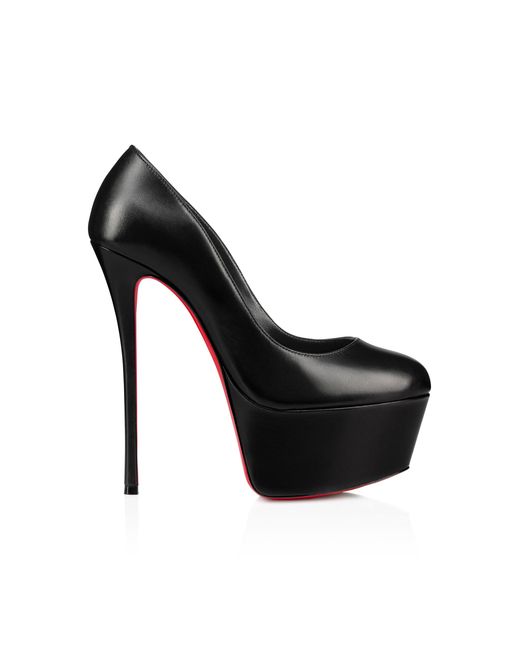Christian Louboutin Dolly Alta 160mm Leather Platform Pumps in Black | Lyst
