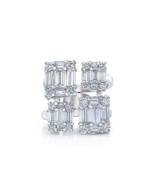 Mindi Mond New York White Clarity Quad 18K Diamond Ring