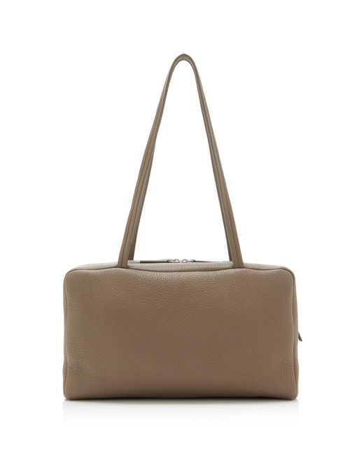 The Row Brown Astra Leather Bowling Bag