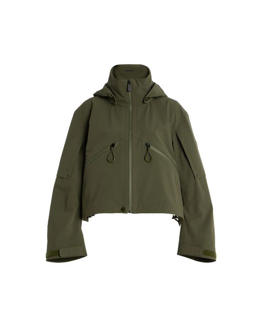 Moncler Green Kibira Hooded Shell Jacket