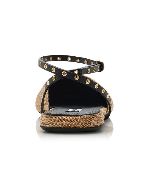 Alaïa Brown Raffia Mules