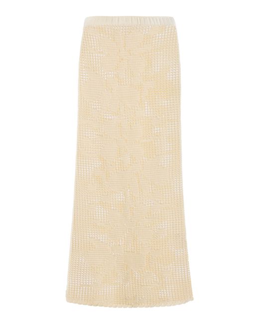 Altuzarra Natural Frank Cotton Midi Skirt