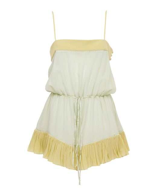 Chloé Green Organic Silk Romper