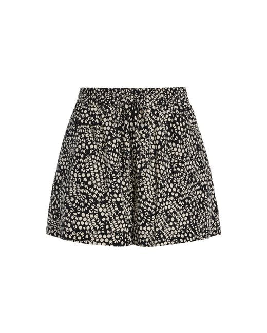 Matteau White Exclusive Drawstring Silk Shorts