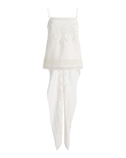 Adam Lippes White Lark Broderie Anglaise Top