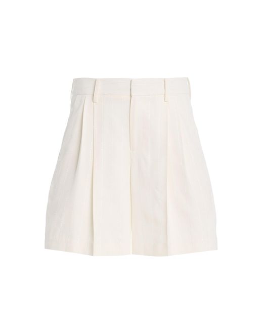 Kallmeyer White Roxana Twill Shorts