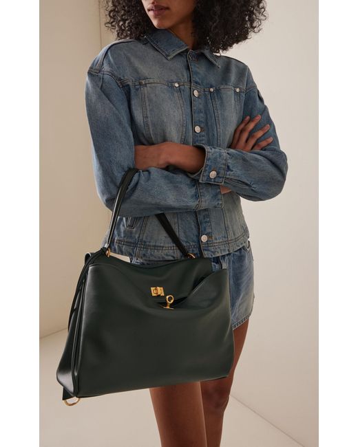 Balenciaga Black Rodeo Medium Leather Top Handle Bag