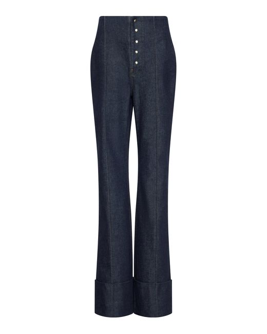 OSSOU Blue Madera Stretch Cotton-Blend Jeans