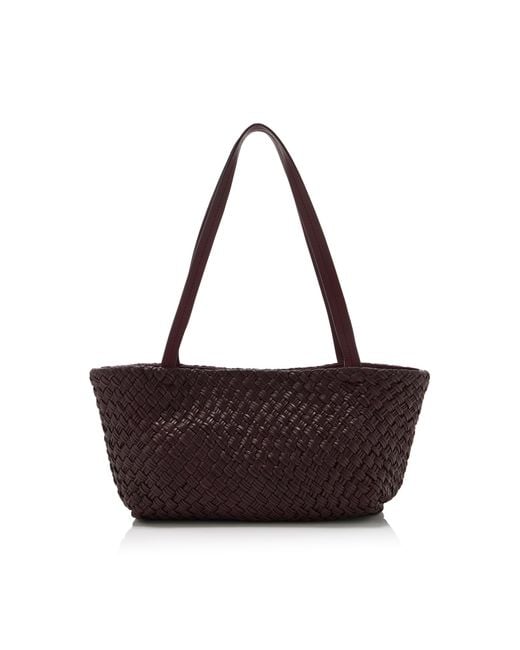 St. Agni White Exclusive Riviera Petit Woven Tote