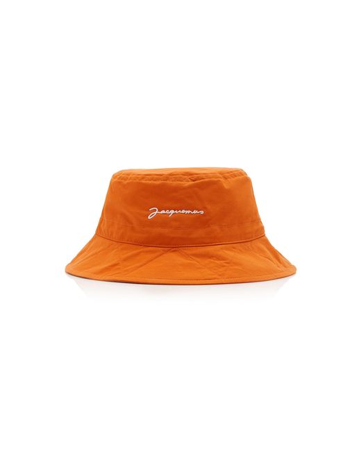 Jacquemus Orange Le Bob Picchu Cotton-blend Bucket Hat