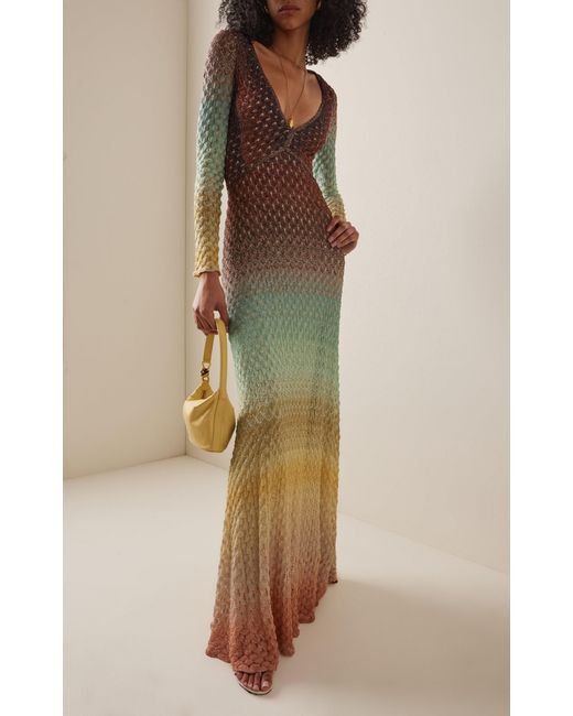 Missoni Multicolor Knitted Maxi Dress