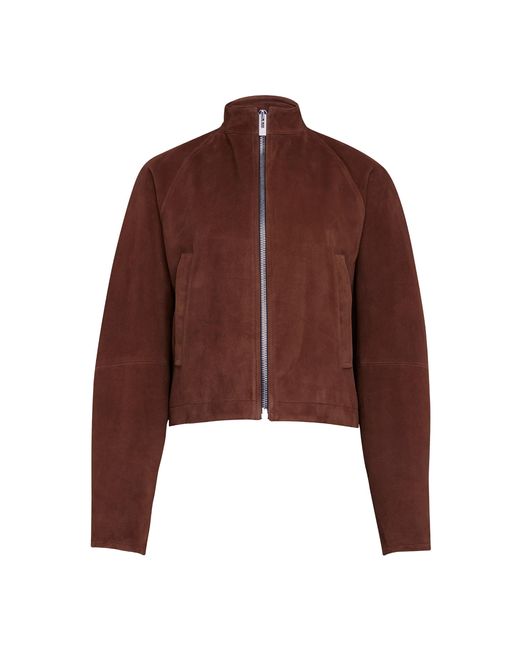 Alaïa Brown Round Suede Jacket