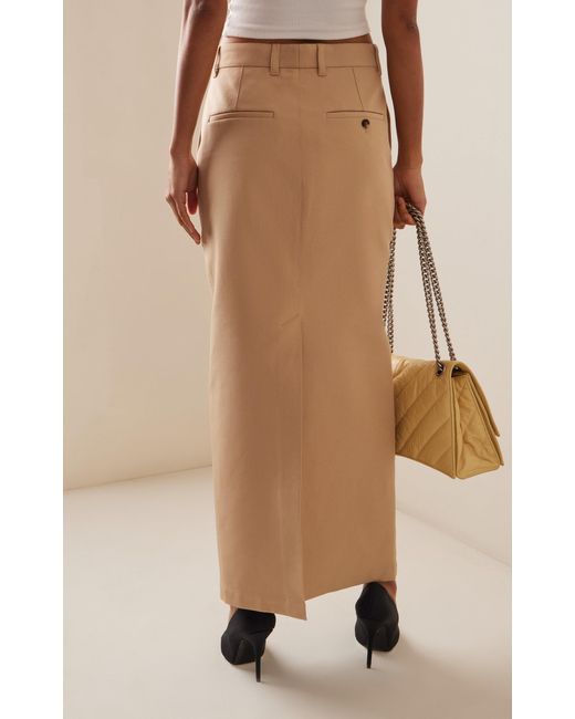 Wardrobe NYC Natural Drill Column Skirt
