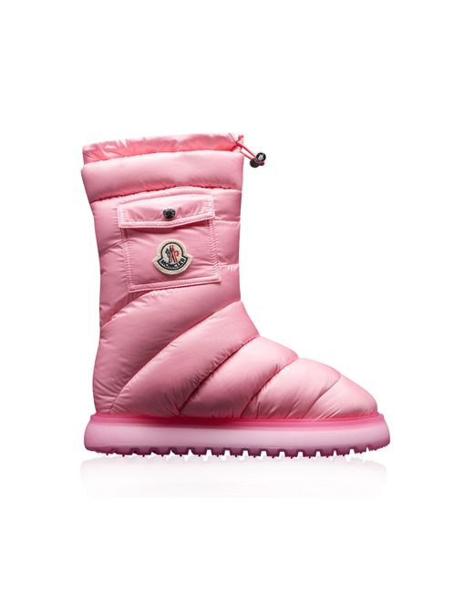 Moncler Gaia Midlength Downnylon Snow Boots in Pink Lyst