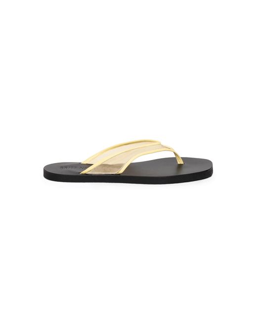 Britt Netta Yellow Seline Mesh Flat Sandals