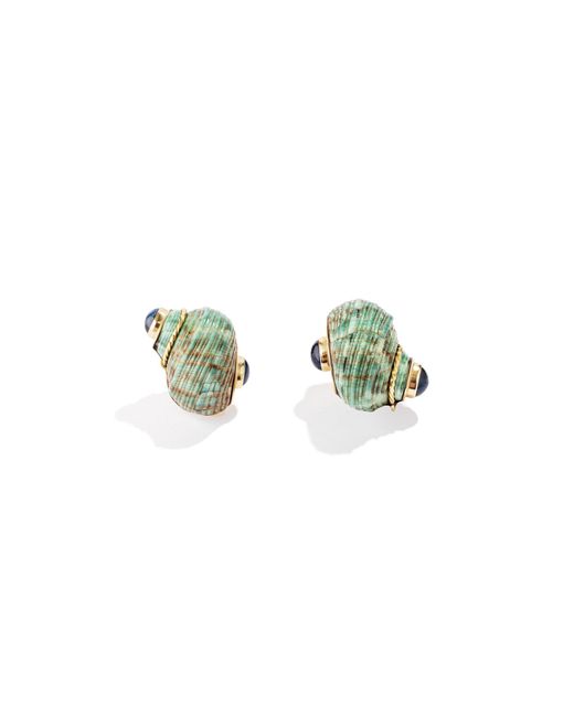 RENATO CIPULLO Blue Azzurro Shell Earrings