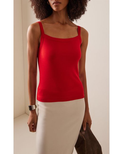 Flore Flore Red May Organic Cotton Camisole Top